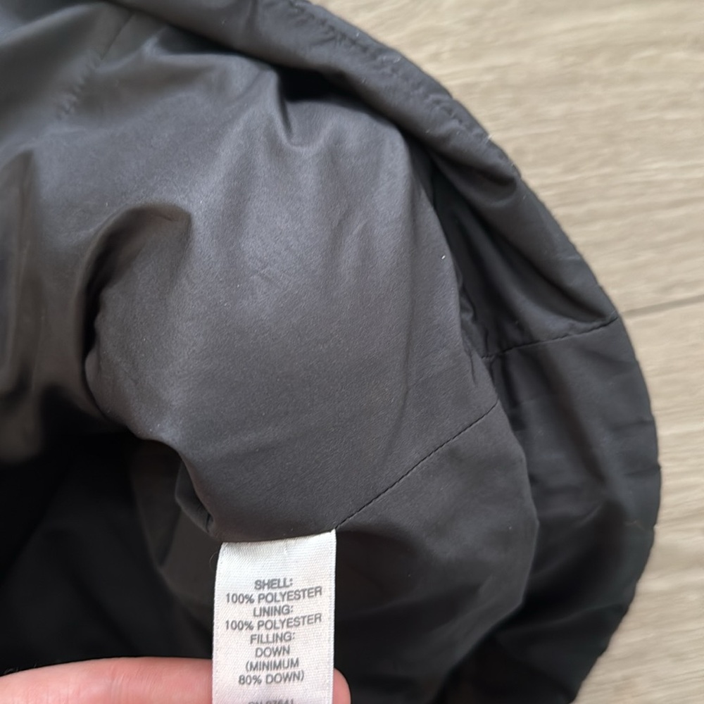 J. Jill Down puffer long jacket size xsmall black - Picture 8 of 8